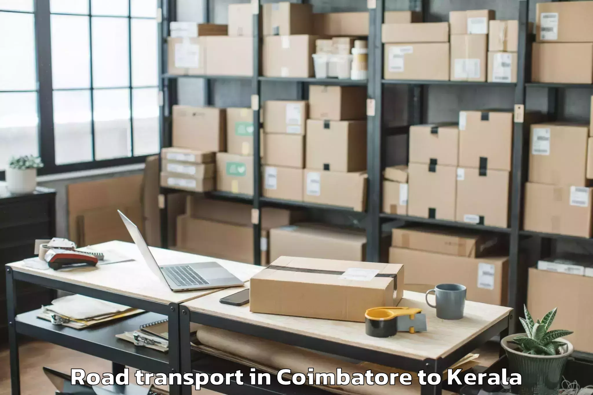 Top Coimbatore to Pandalam Road Transport Available